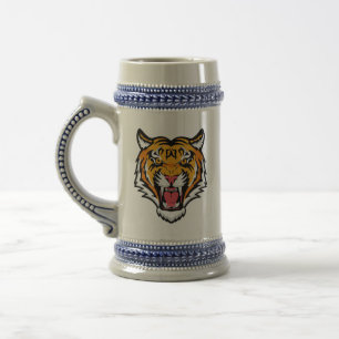 Roaring Tiger Head-25818 Bierglas