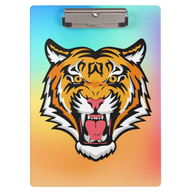 Roaring Tiger Head-25818 Klemmbrett (Vorderseite)
