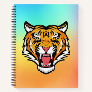 Roaring Tiger Head-25818 Notizbuch
