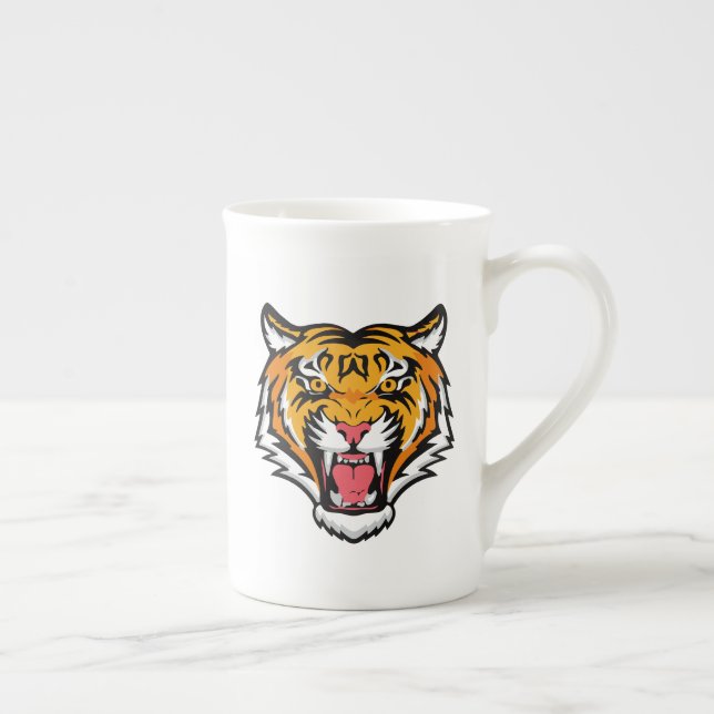 Roaring Tiger Head-25818 Prozellantasse (Rechts)