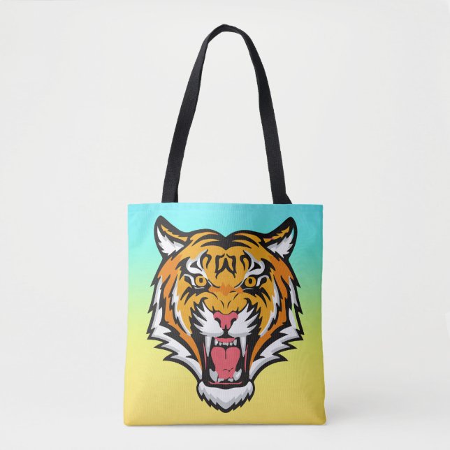 Roaring Tiger Head-25818 Reiseumarmung Tasche (Vorderseite)