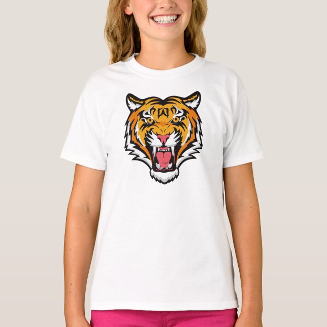Roaring Tiger Head-25818 T-Shirt (Vorderseite)