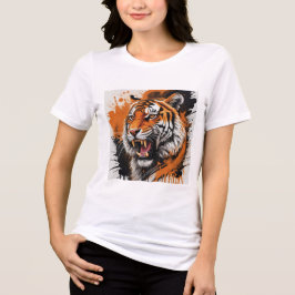 Roaring Tiger Hoodie Tri-Blend Shirt
