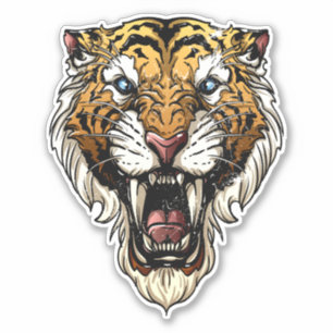 Roaring Tiger Not Style Aufkleber