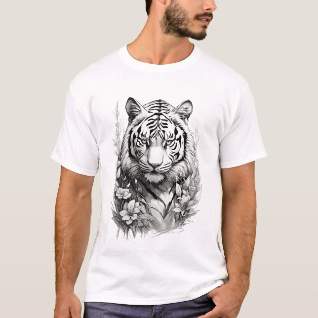 Roaring Tiger: Power Unleashed T-Shirt (Vorderseite)