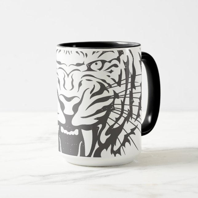 Roaring Tiger Tasse (VorderseiteRechts)