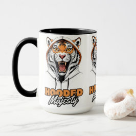 Roaring-Trend | Tiger in einer Hoodie Tasse