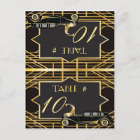 Roaring Twenties Gatsby Style Platzkarte