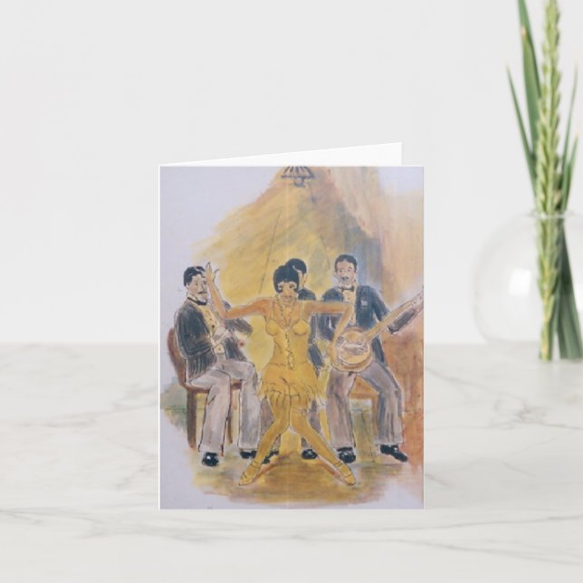 Roaring Twenties Note Card Design Karte (Vorderseite)