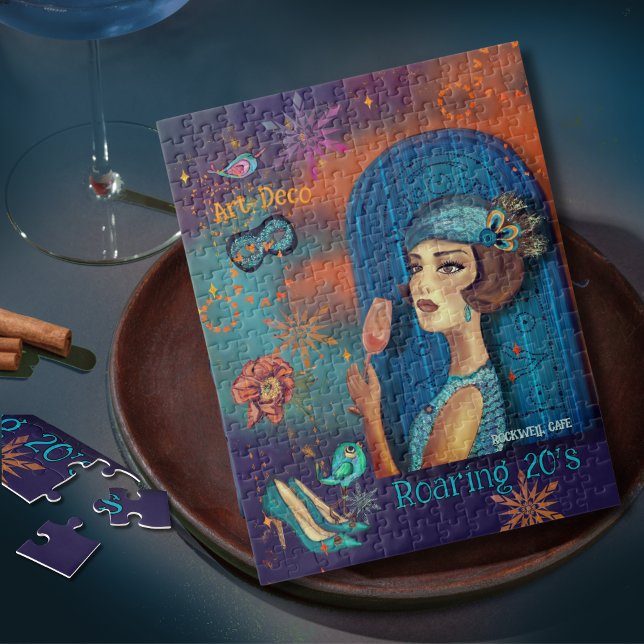 Roaring Twenties Revival Art Deco ( Roaring Twenties Revival Art Deco Jigsaw Puzzle )