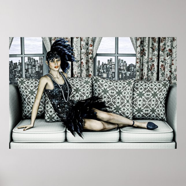 Roaring Twenties Vintag Retro 20. 30. Jahre Poster (Vorne)