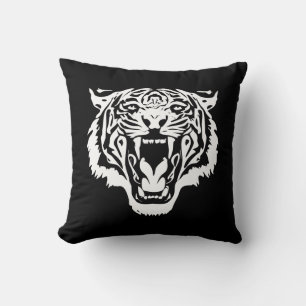 Roaring White Tiger Kissen
