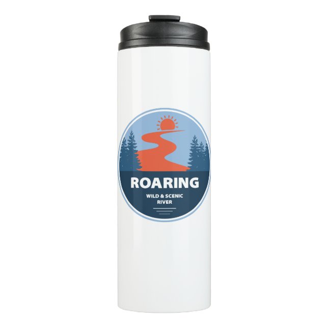Roaring Wild und Landschaftlicher Fluss Oregon Thermosbecher (Vorderseite)