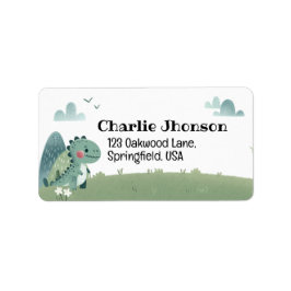 Roarsome Dino Birthday –  Adressaufkleber