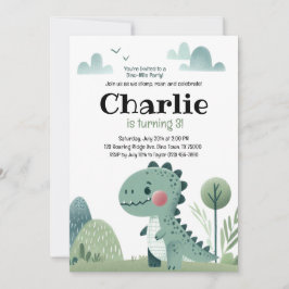 Roarsome Dino Birthday –  Einladung