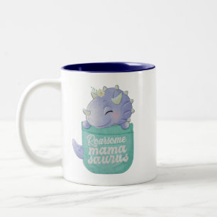 Roarsome Mamasaurus Zweifarbige Tasse