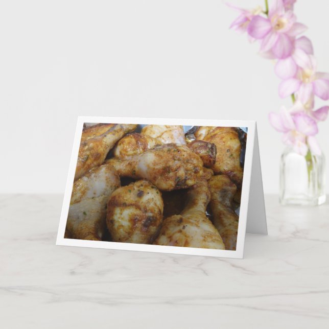 Roast Barbeque Chicken Karte (Orchidee)