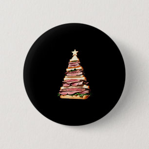 Roast Beef Sandwich Weihnachtsbaum Button