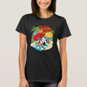 Roast Rindfleisch Kuh auf Beach Urlaub Sonne Tan K T-Shirt