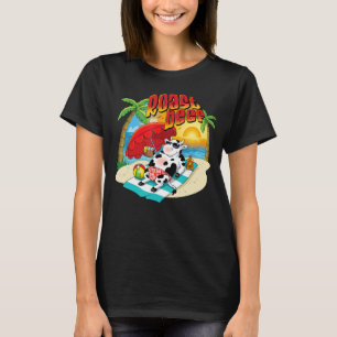 Roast Rindfleisch Kuh auf Beach Urlaub Sonne Tan K T-Shirt
