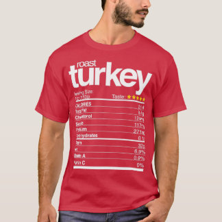 Roast Turkey Ernährungsfact Erntedank Day T-Shirt