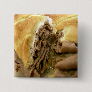 Roastbeef Sandwich mit cremigem Ziegenkäse Button