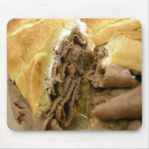 Roastbeef Sandwich mit cremigem Ziegenkäse Mousepad