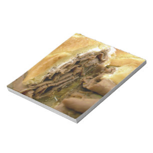 Roastbeef Sandwich mit cremigem Ziegenkäse Notizblock