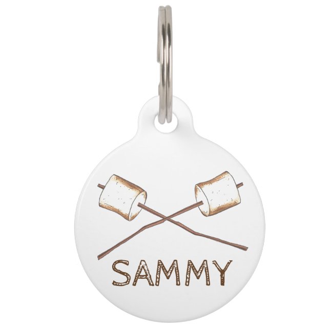 Roasted Toasted Summer Camp Campfire Marshmallow Tiermarke (Vorderseite)