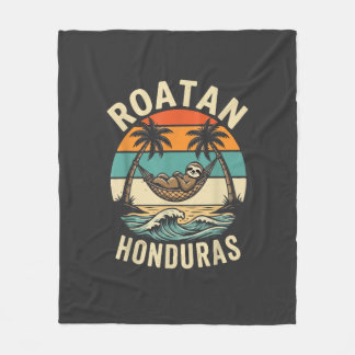 Roatan Honduras Faulttier T-Shirt Fleecedecke