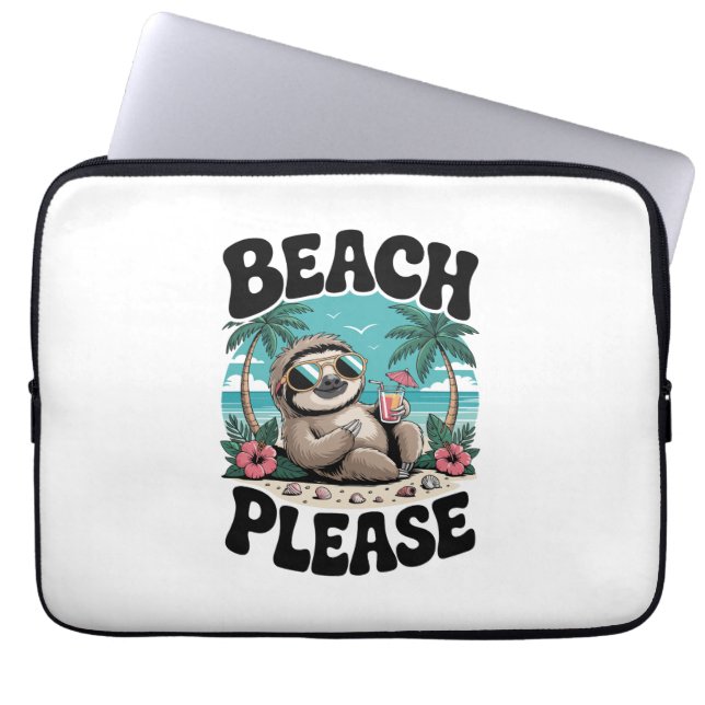 Roatan Honduras Sloth Summer Laptopschutzhülle (Vorderseite)