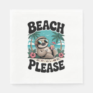 Roatan Honduras Sloth Summer Serviette