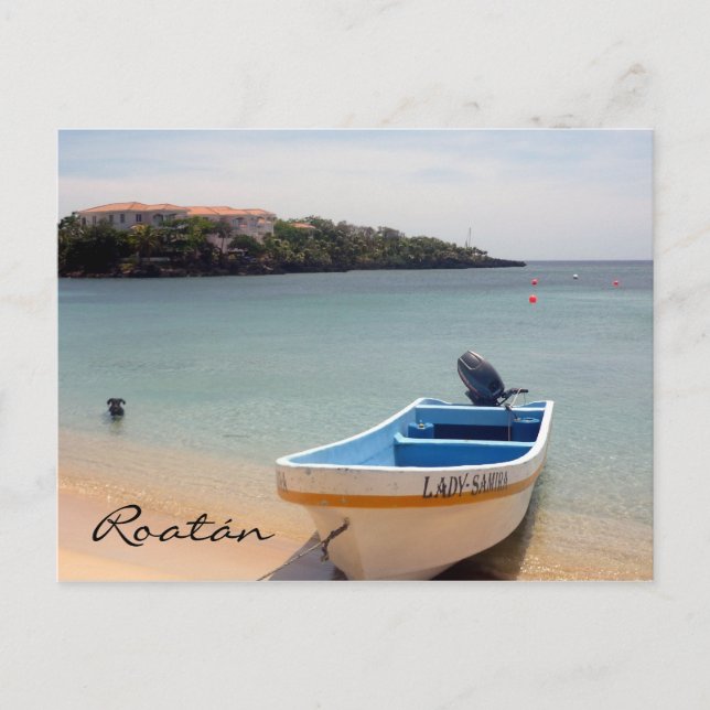 Roatán Postkarte (Vorderseite)