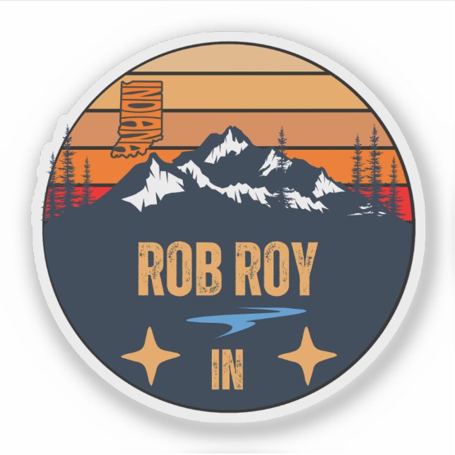 Rob Roy, Indiana Aufkleber (Vorderseite)