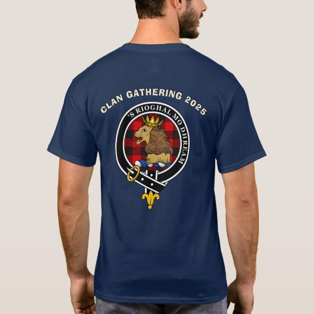 Rob Roy MacGregor Family Wiedersehen Personalisier T-Shirt (Rückseite)