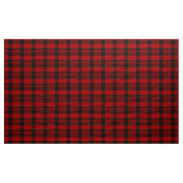 Rob Roy Tartan Karierte Stoffe in Rot und Schwarz