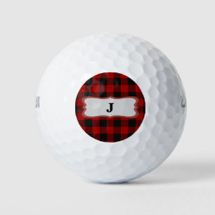 Rob Roy Tartan Red & Black Golf Balls Golfball