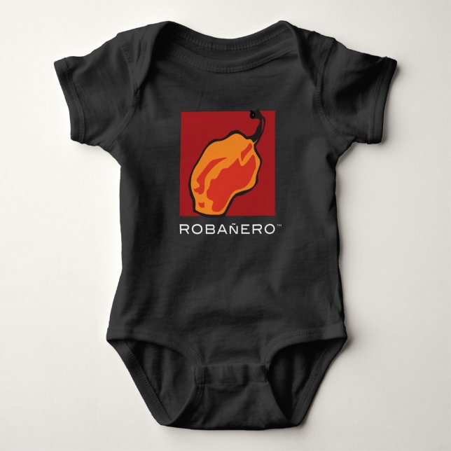 Robañero Logo Baby Strampler (Vorderseite)