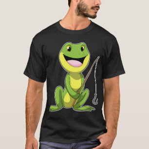 Robbe beim Fischen mit Angelrute & Fisch T-Shirt