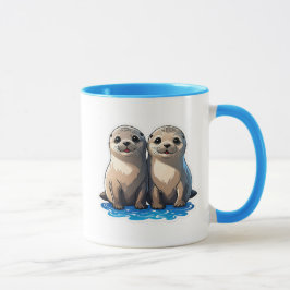Robbenbrüder sind untrennbar. tasse