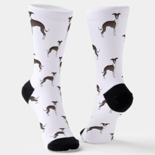 Robbenfell und Weiß Italienisches Windhund Süßer H Socken