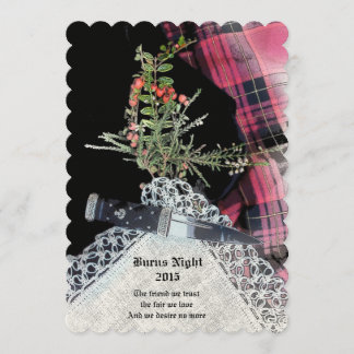 Robbie Burns Lässiges Dinner Einladung