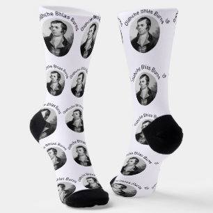 Robbie Burns - Oidhche Bhlas Burns Gälisch in Grau Socken