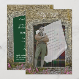 Robbie Burns Old Stone and Heather Einladung