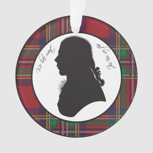 Robbie Burns ornement silhouette (devant)
