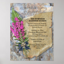 Robbie Burns Rustic - Event Poster