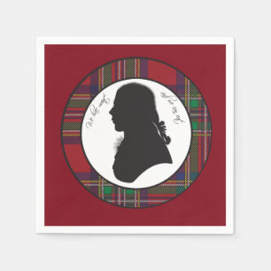 Robbie Burns Silhouette Servietten