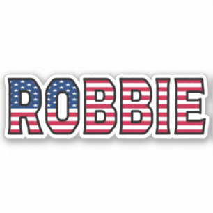 Robbie Name Vorname USA Sticker Stickerset
