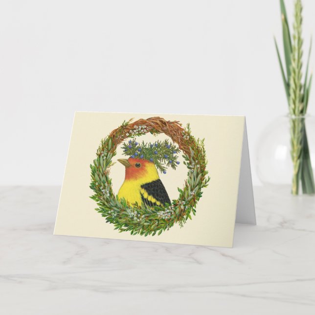 Robbie Western Tanager-Karte Karte (Vorderseite)