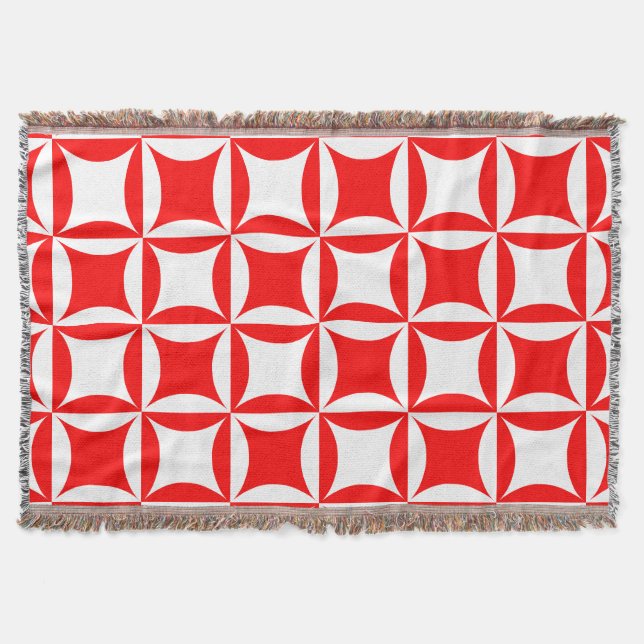 Robbing Peter to Pay Paul Red Pattern Decke (Vorderseite)